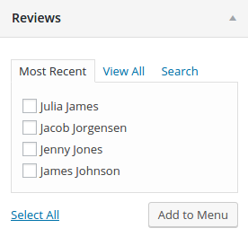 Screenshot of adding a link to a review